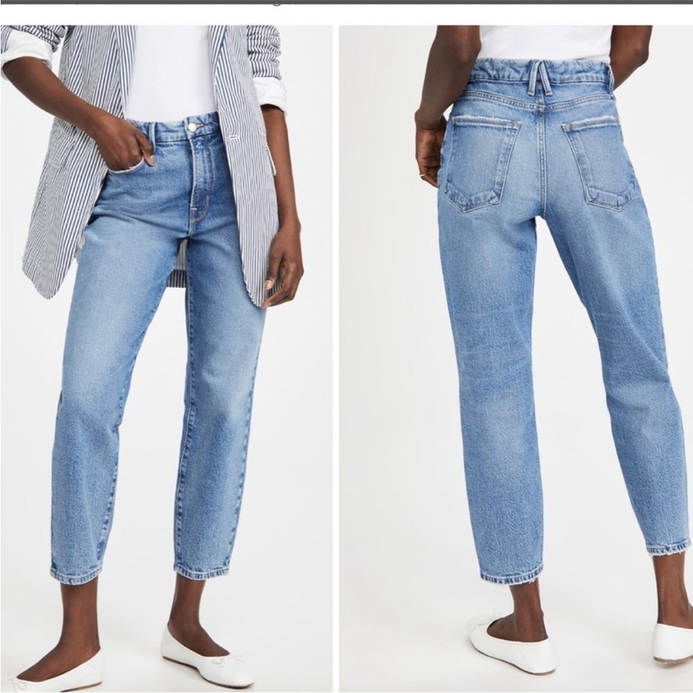 Good American Mom Jeans in Indigo Wash